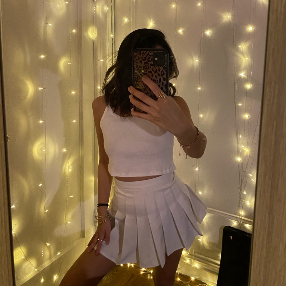 White skirt